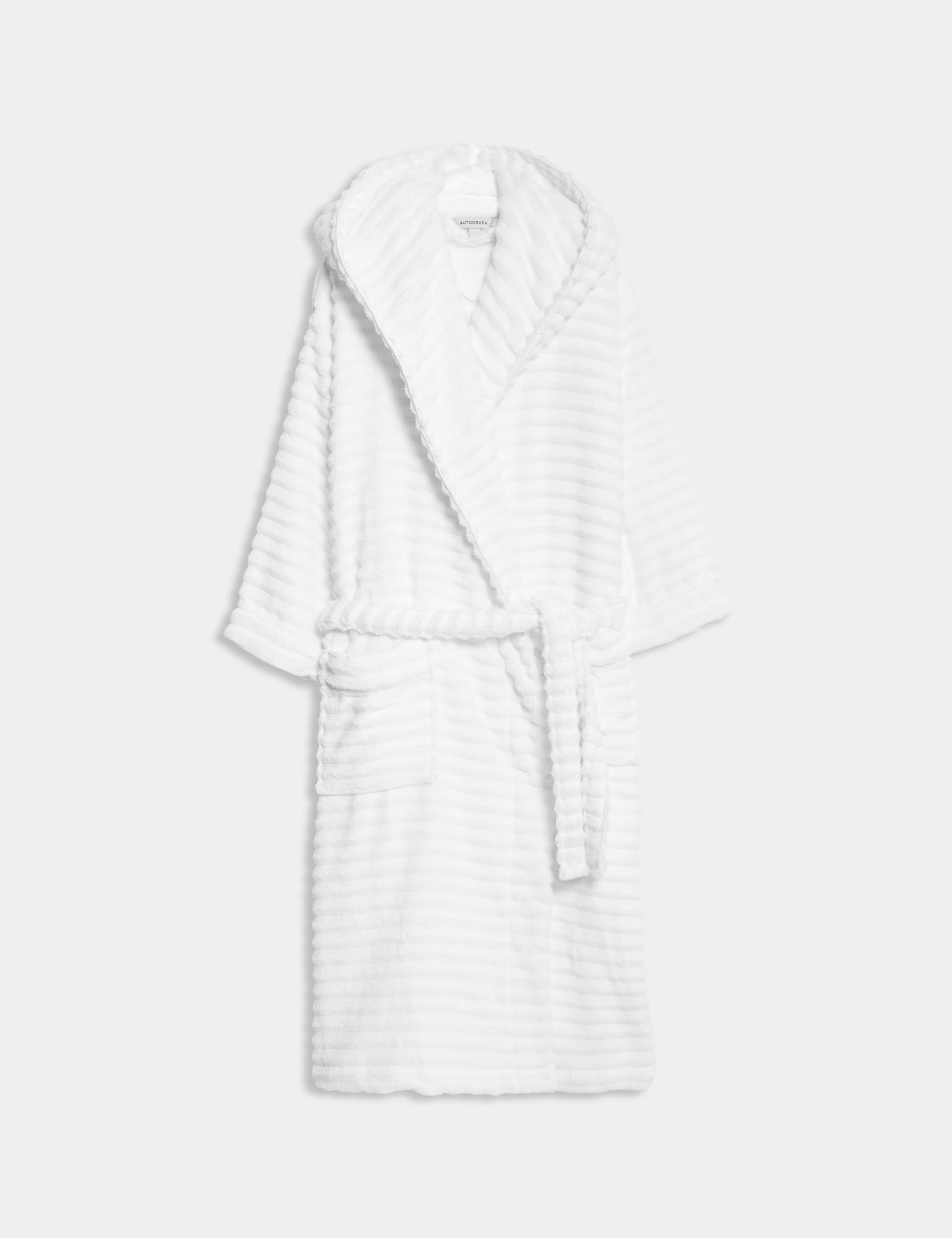 Pure Cotton Towelling Ribbed Dressing Gown | Marks & Spencer (UK)