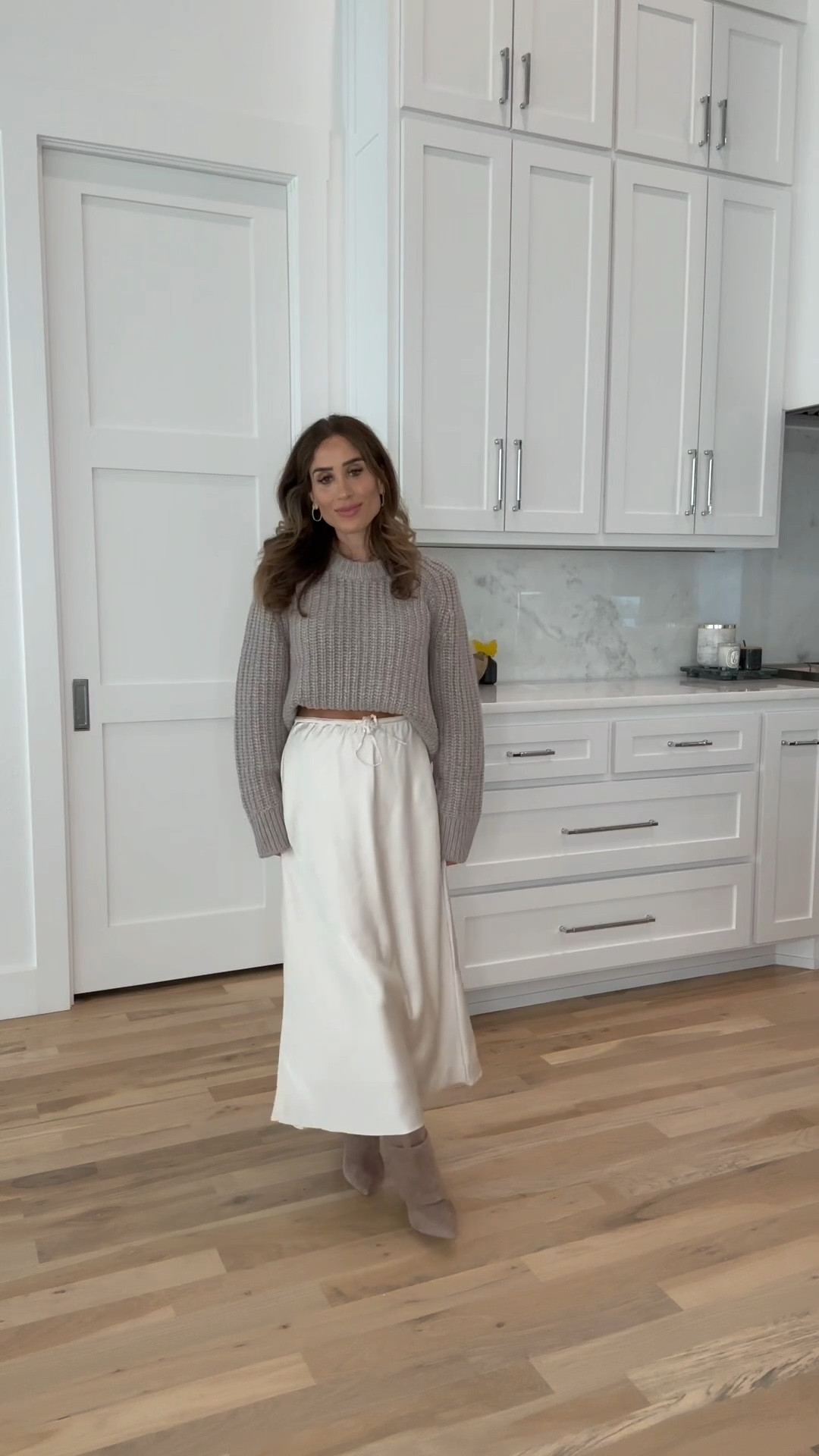 Satin skirt size xxs petite neutral sweater size xxs code afbelbel 

#LTKHoliday #LTKFindsUnder50 #LTKFindsUnder100