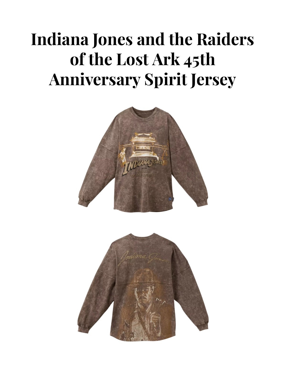 New Indiana Jones and the Raiders of the Lost Ark 45th Anniversary Spirit Jersey for adults from Disney Store

#LTKootd #LTKgrwm #LTKTravel