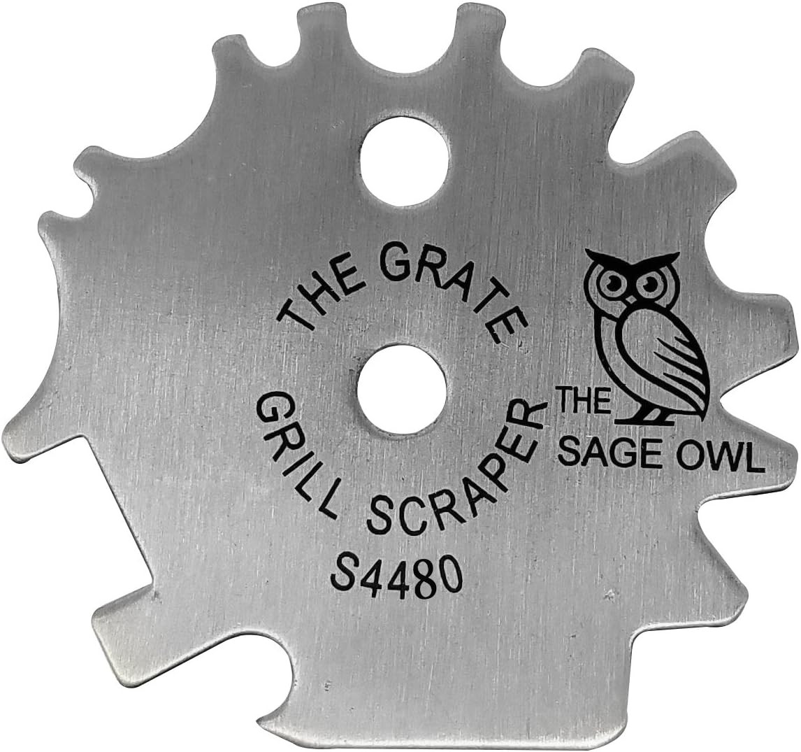 Stainless Steel BBQ Grill Scraper - Safer Than A Wire Brush for Cleaning Your Barbecue Grate - Ad... | Amazon (US)