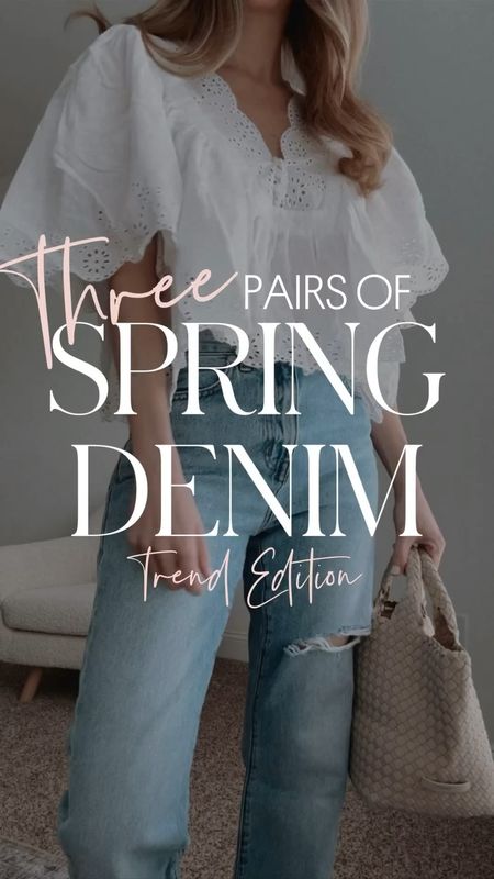 Three amazing pairs of Spring denim jeans! These are so easy to dress up or down. I sized down one size in all three and got the regular length  

#LTKSeasonal #LTKVideo #LTKstyletip