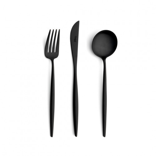Cutipol Moon Matte Black Mocha Spoon 3.9 in (9.9 cm) | Gracious Style
