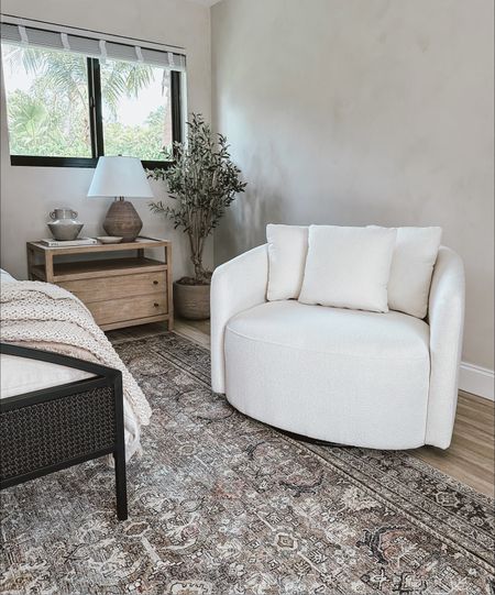 New Beautiful by Drew Barrymore at Walmart! This oversized boucle swivel chair is under $300 🤍 #boucle #accentchair #swivelchair #bedroom #walmart #walmartfind #walmarthome #homedecor #modernorganic #aesthetichome 

#LTKsalealert #LTKhome #LTKFind