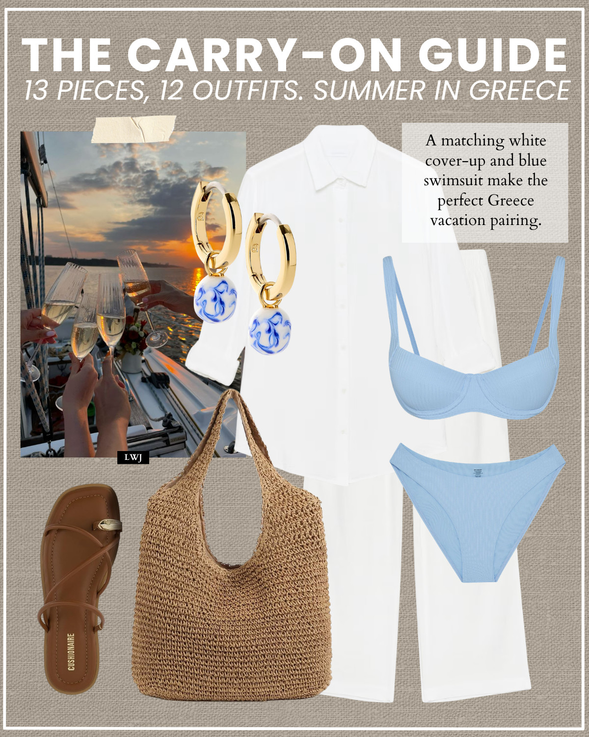 carry-on guide for a summer in greece 

greece / summer vacation / myokonos / santorini / island hopping /  

 #LTKSeasonal #LTKTravel