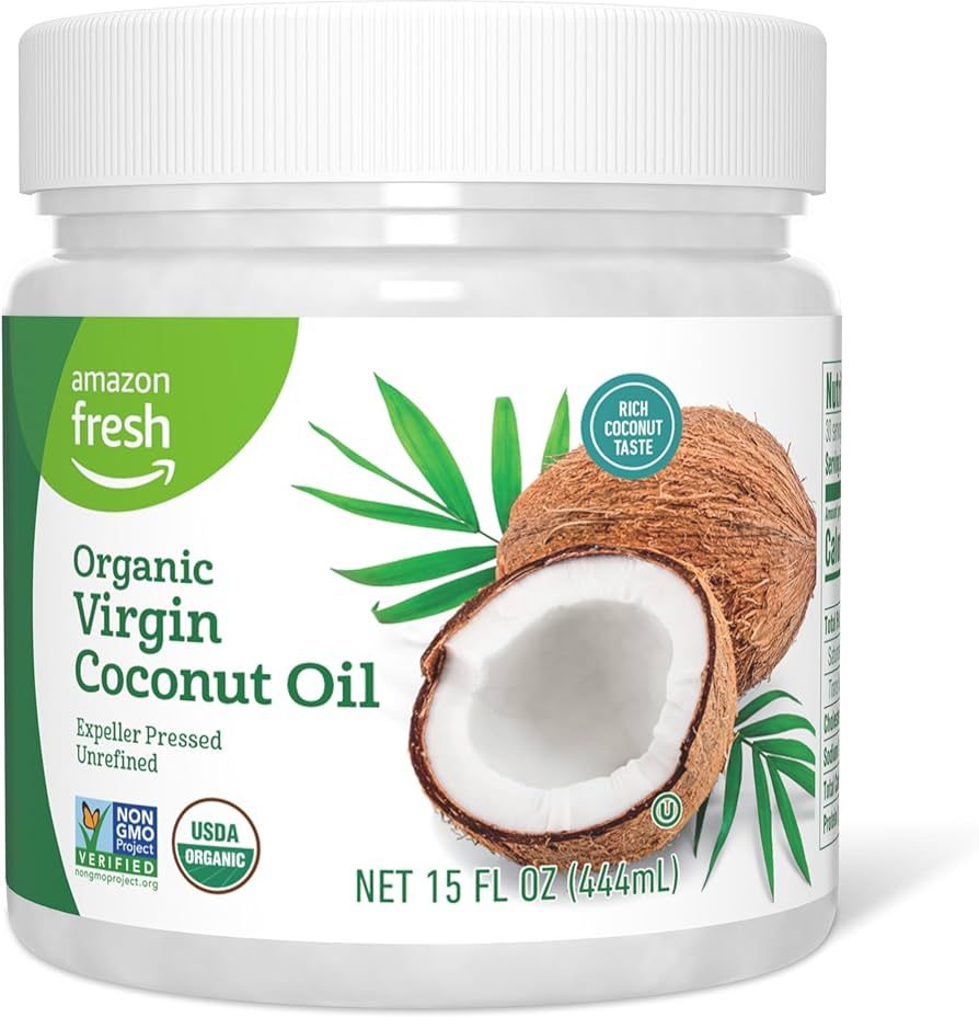 Amazon Fresh, Organic Virgin Coconut Oil, 15 Fl Oz (Previously Happy Belly, Packaging May Vary) | Amazon (US)