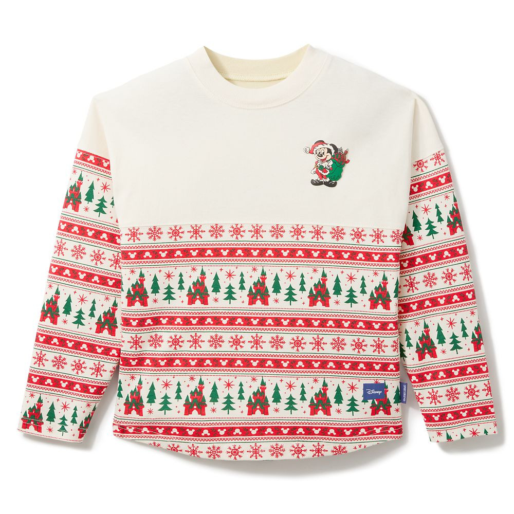 Santa Mickey Mouse ''Merry Christmas'' Fair Isle Spirit Jersey for Kids | Disney Store