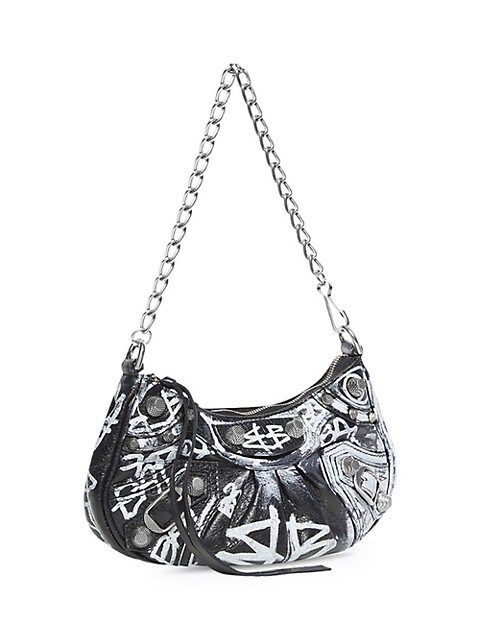 Le Cagole Mini Bag With Chain Graffiti | Saks Fifth Avenue