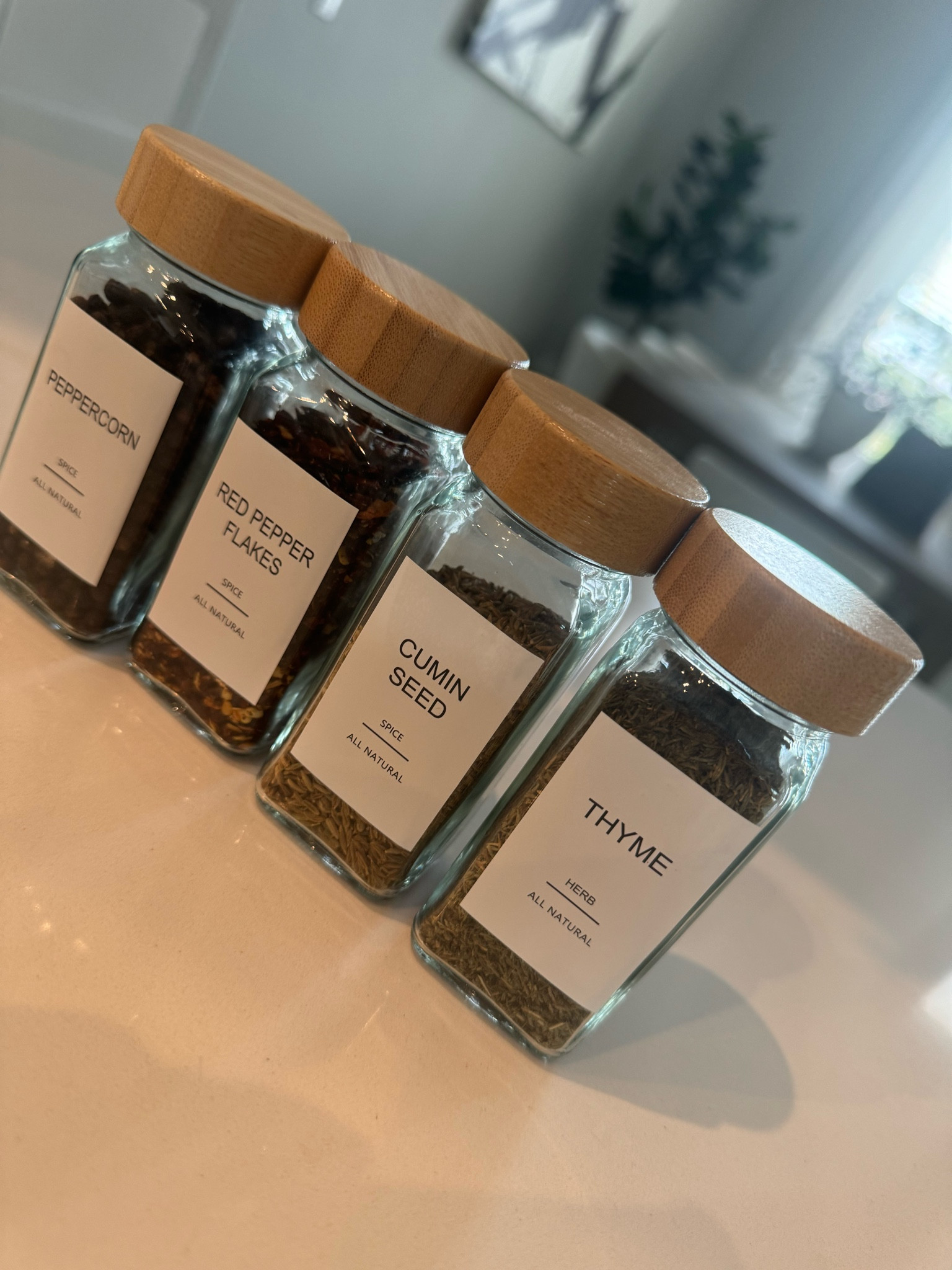 I recently purchased a set of beautiful spice bottles with name tags, and they have transformed my kitchen! The high-quality glass and elegant design add a touch of sophistication, while the natural wooden lids provide a warm, rustic vibe. The customizable name tags are a fantastic feature, allowing me to easily identify my spices while adding a personal touch.

Functionally, these bottles excel with airtight seals that keep my spices fresh, and the wide mouths make refilling a breeze. They not only look great on my countertop but also help keep my kitchen organized and tidy. 

Overall, these aesthetic spice bottles are a perfect blend of style and practicality. I highly recommend them for anyone looking to enhance their cooking space!

#LTKHome