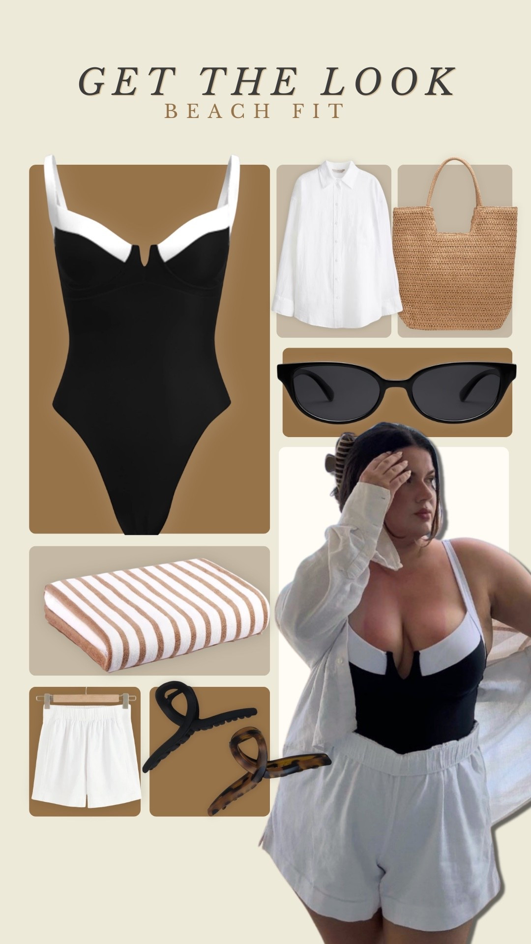 Love the retro vibe of this swimsuit so much- it never goes out of style. 

Wearing an XL 🫶

Vacation, beach outfit, resort outfit 

#LTKTravel #LTKMidsize #LTKSwim