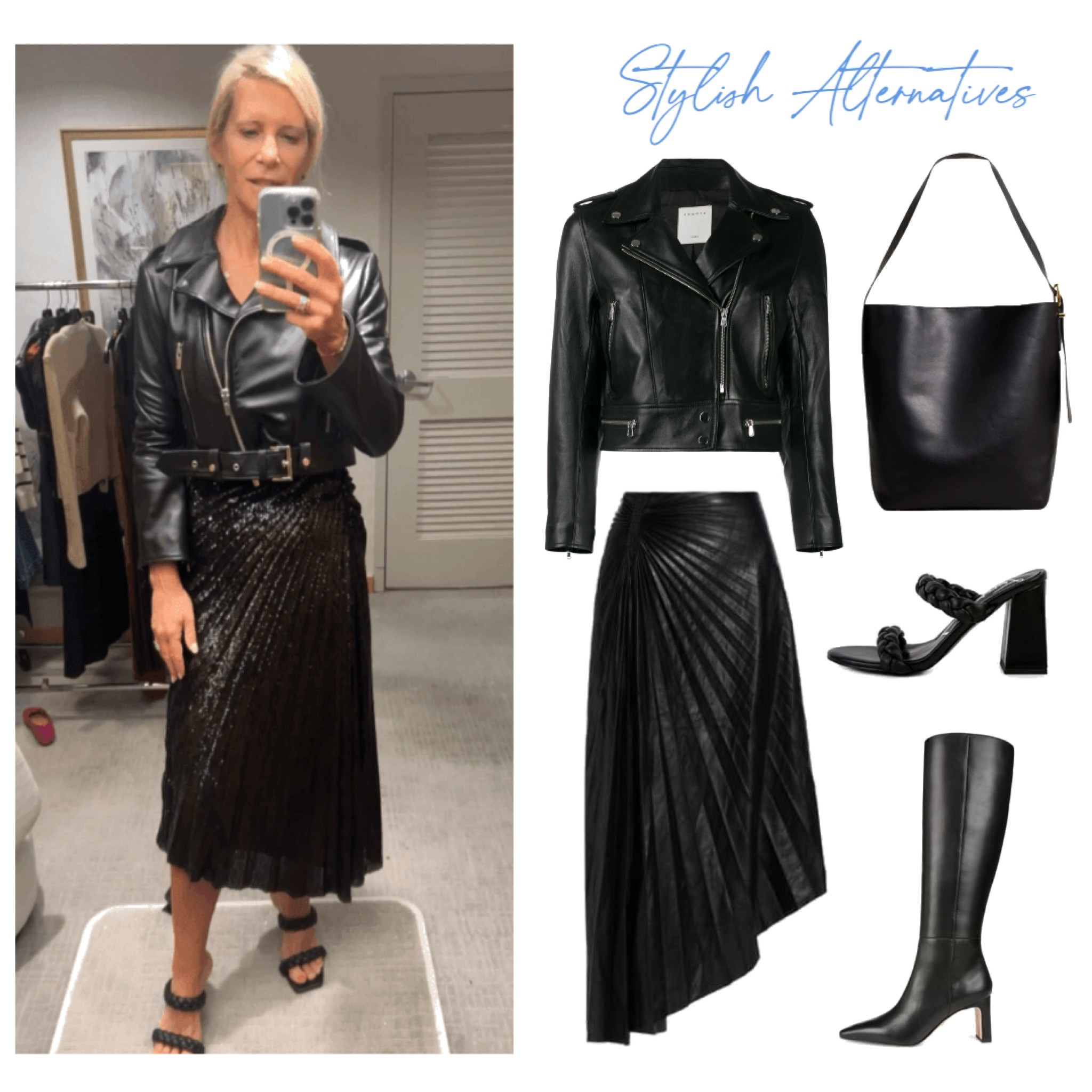 Check out these stylish alternatives to my biker jacket and pleated maxi skirt combo! Perfect for a chic and edgy look. 🖤

#BikerChic #MaxiSkirtStyle #EdgyFashion #OutfitInspo #StyleFinds #WardrobeRefresh



#LTKStyleTip #LTKItBag #LTKShoeCrush