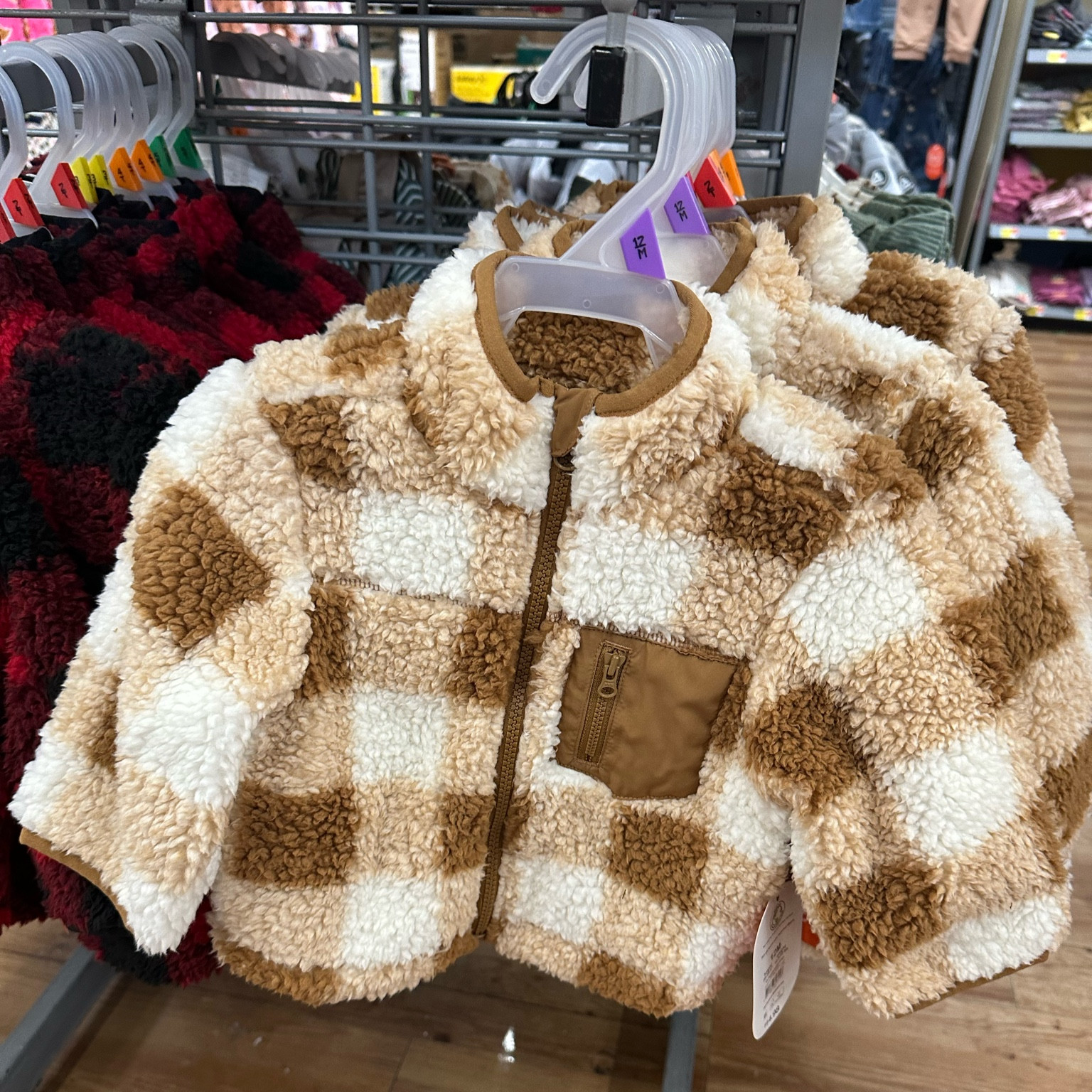 Toddler 90’s inspired Sherpa - tan and white Sherpa - Checkered Sherpa Jacket 

#LTKSeasonal #LTKHoliday #LTKHolidaySale