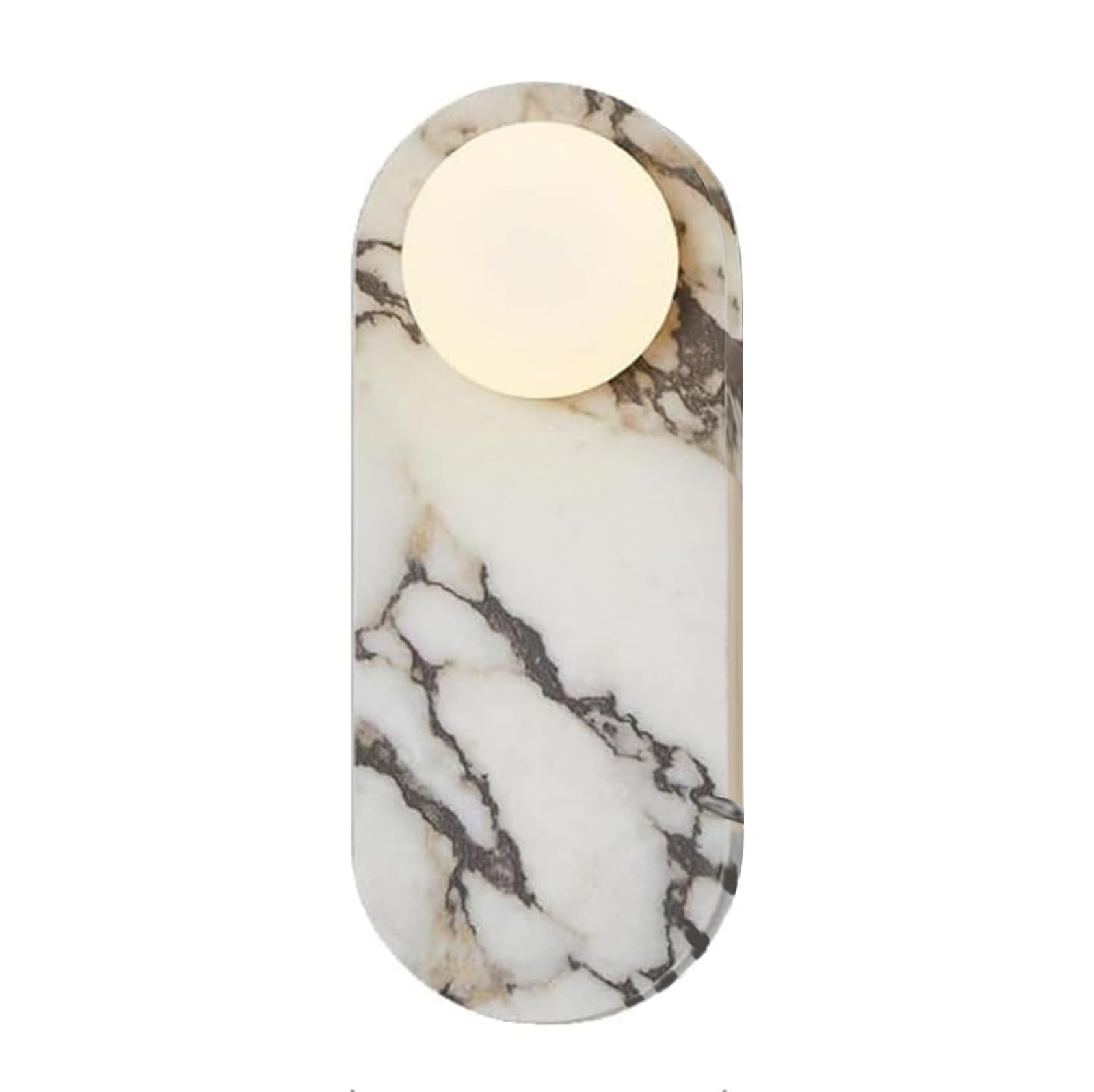 Natural Marble Wall Sconces, 2-Light Alabaster Wall Light, Hardwired Wall Light Fixtures, Modern ... | Amazon (US)