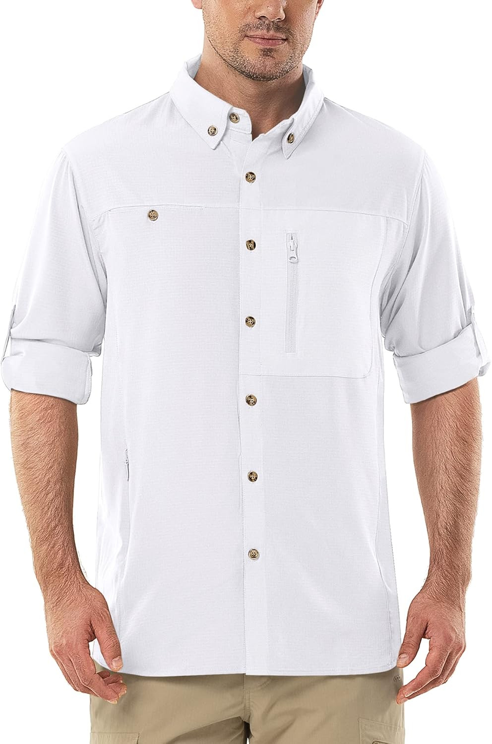 Outdoor Ventures Men's Long Sleeve Hiking Shirt UPF 50 UV Sun Protection Shirt Cooling Quick Dry ... | Amazon (US)