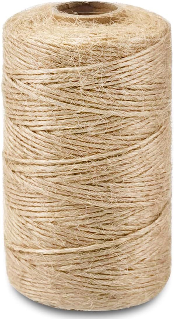 SMART&CASUAL 328Ft Jute Twine String Thin Natural Hemp Twine for Gift Wrapping Craft Plant Garden... | Amazon (US)