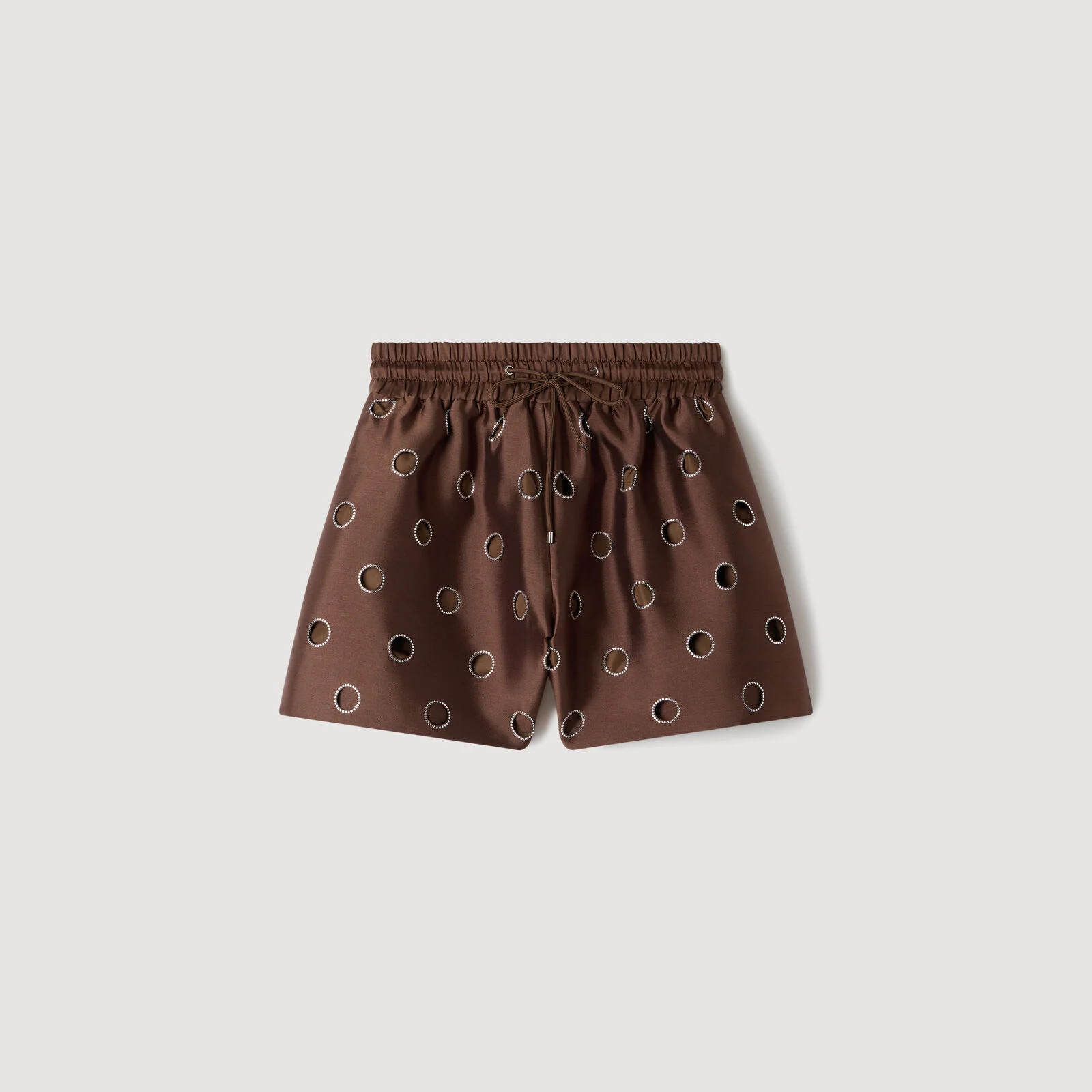 Distressed rhinestone shorts | Sandro US | Sandro-Paris US