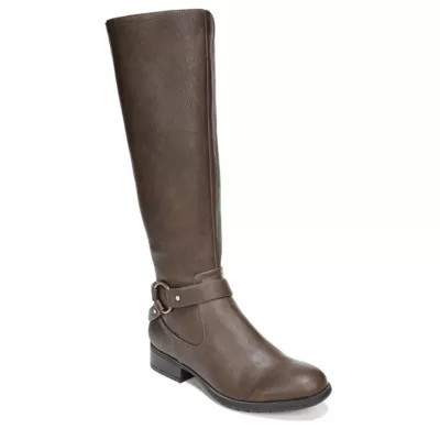 Lifestride Women's X-Felicity Wide Calf Riding Boot, Tan, 7W | Belk