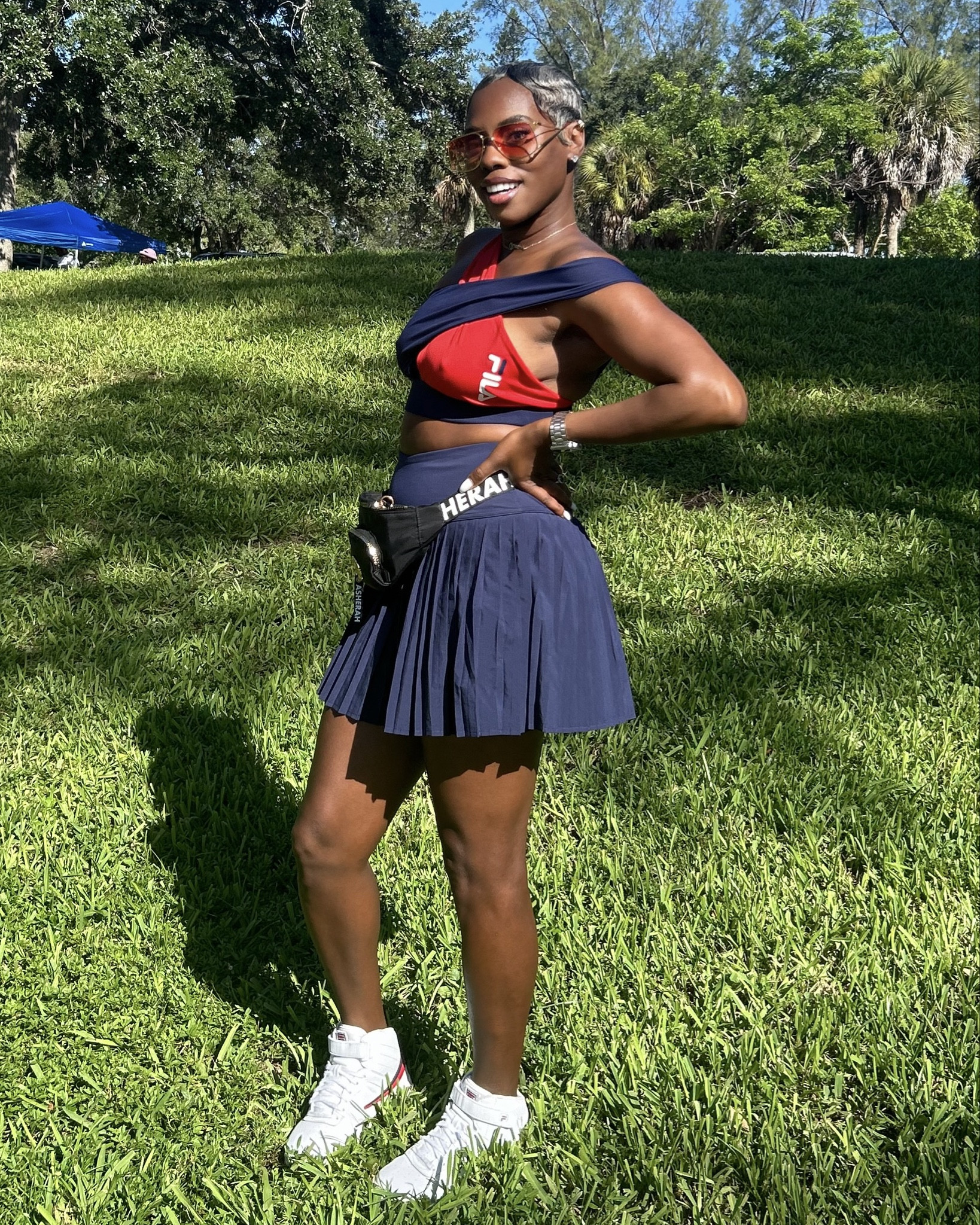 Swipe for my July 4th tennis skirt outfit details! ❤️🤍💙🇺🇸🎆

#LTKActive #LTKStyleTip #LTKSummerSales