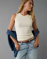 AE Plush High Neck Tank Top | American Eagle Outfitters (US & CA)