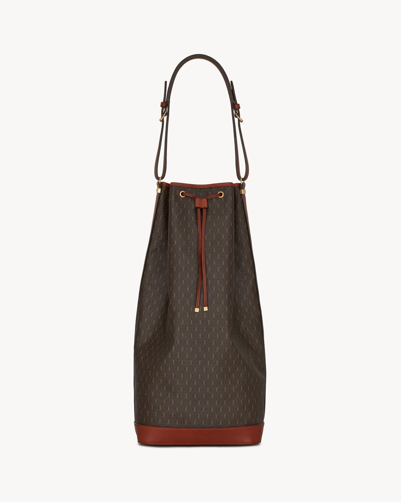 le monogramme long bucket bag in cassandre canvas and smooth leather | Saint Laurent Inc. (Global)