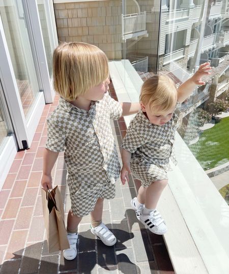 K I D S \ boys checkered set outfits for brunch!

Toddler clothes 
Easter 
Spring 

#LTKSeasonal #LTKkids