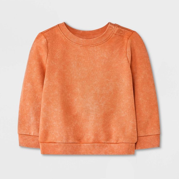 Baby Boys' Solid Sweatshirt - Cat & Jack™ Brown | Target