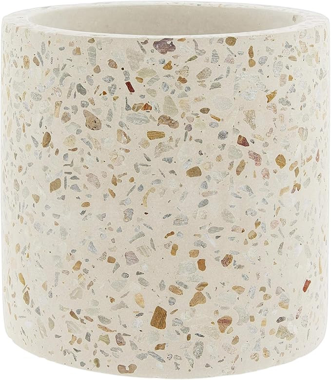 The Bridge Collection Terrazzo-Flecked Cement Planter Pot | Amazon (US)