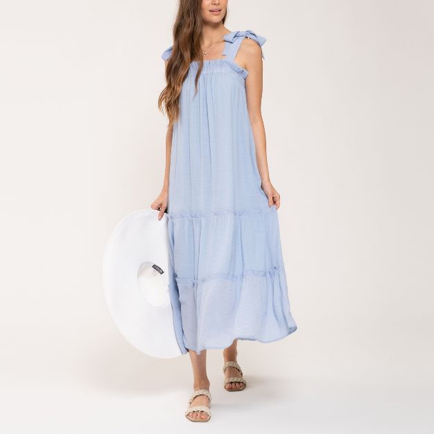 August Sky Women's Tie-Strap Midi Dress | Target