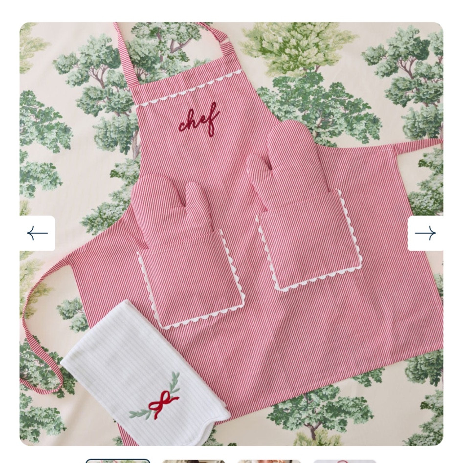 I just got so excited when I saw Weezie came out with a apron! I’ve been telling my mom how I’m dying for an apron! This would make the cutest Christmas gift!!

#LTKHoliday #LTKGiftGuide #LTKFindsUnder100