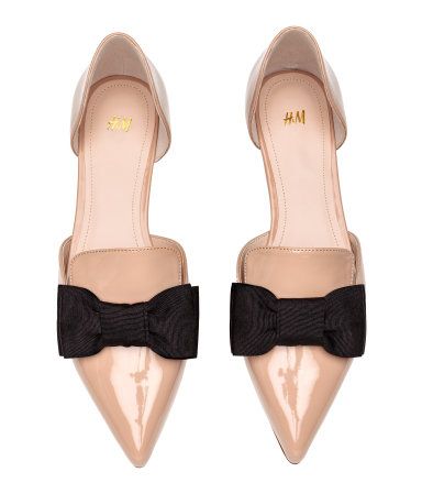 H&M Pointed Flats with Bow $24.99 | H&M (US)