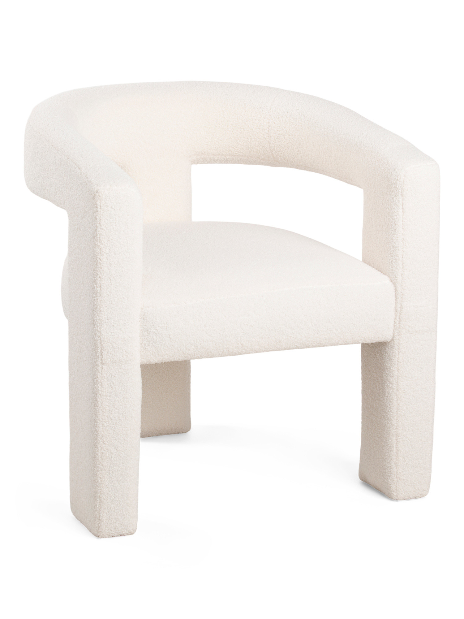 T Boucle Round Back Chair | TJ Maxx