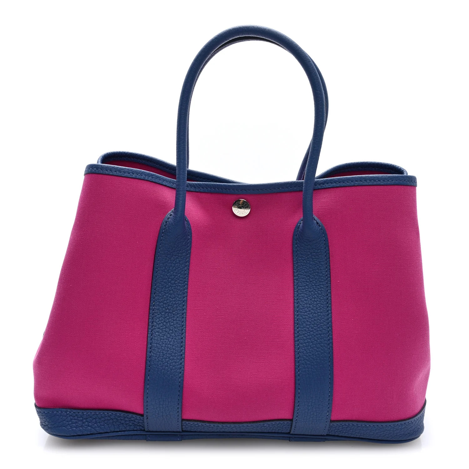 Hermes Toile Officier Negonda Garden Party Tote 30 TPM Magnolia Bleu Agate 1914699 | FASHIONPHILE (US)
