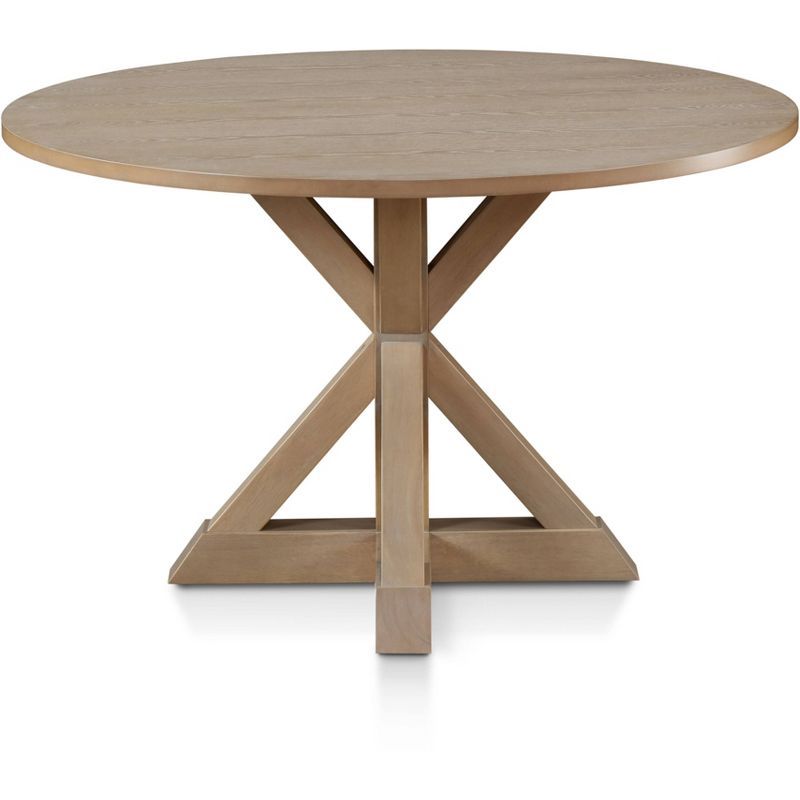 Alfred Round Dining Table Rustic Beige - Finch | Target