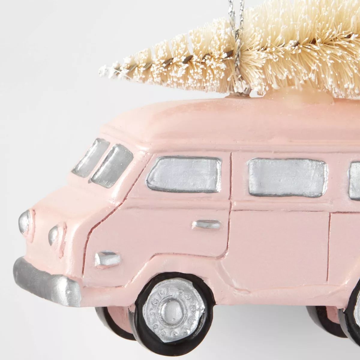 Van with Bottle Brush Christmas Tree Ornament Pink - Wondershop™ | Target