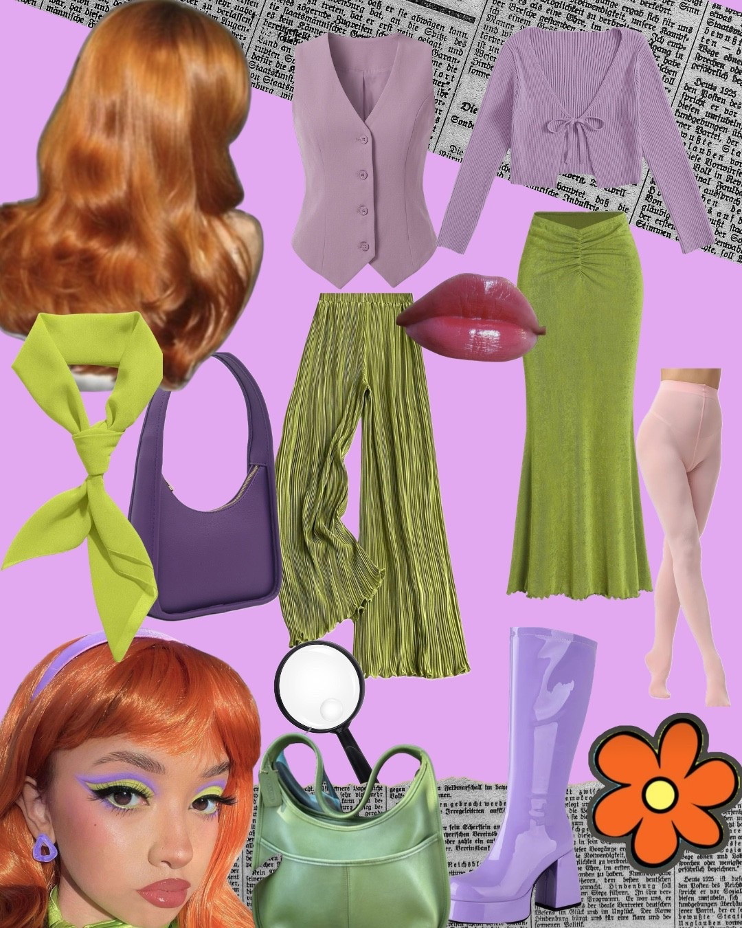 Mystery Inc Halloween Costume Inspo! Daphne Blake 🌼🪻

#LTKSeasonal #LTKMidsize #LTKootd