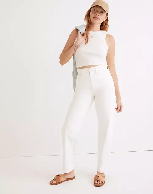 The Convertible Paperbag Dadjean in Tile White | Madewell