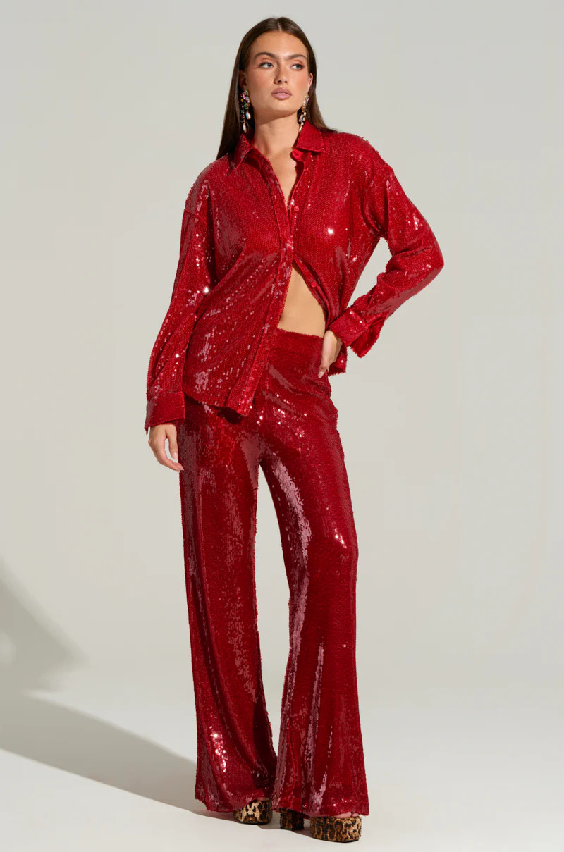 LOVER ZONE SEQUIN TROUSER | AKIRA