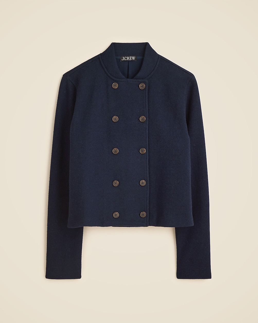 Double-breasted jacket in knit wool blend | J. Crew US
