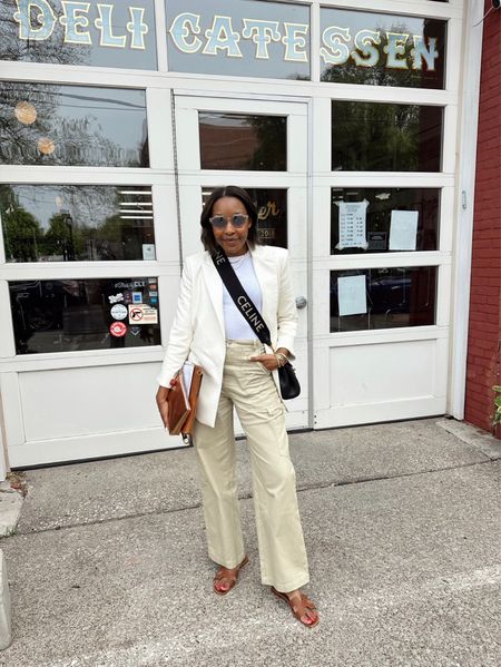 #LOTD 5.16.23 —

12 hour day, but we needed to serve polished and professional! Opted for these fun pants, easy tee and this faux leather blazer that I love.

#LTKstyletip #LTKFind #LTKtravel