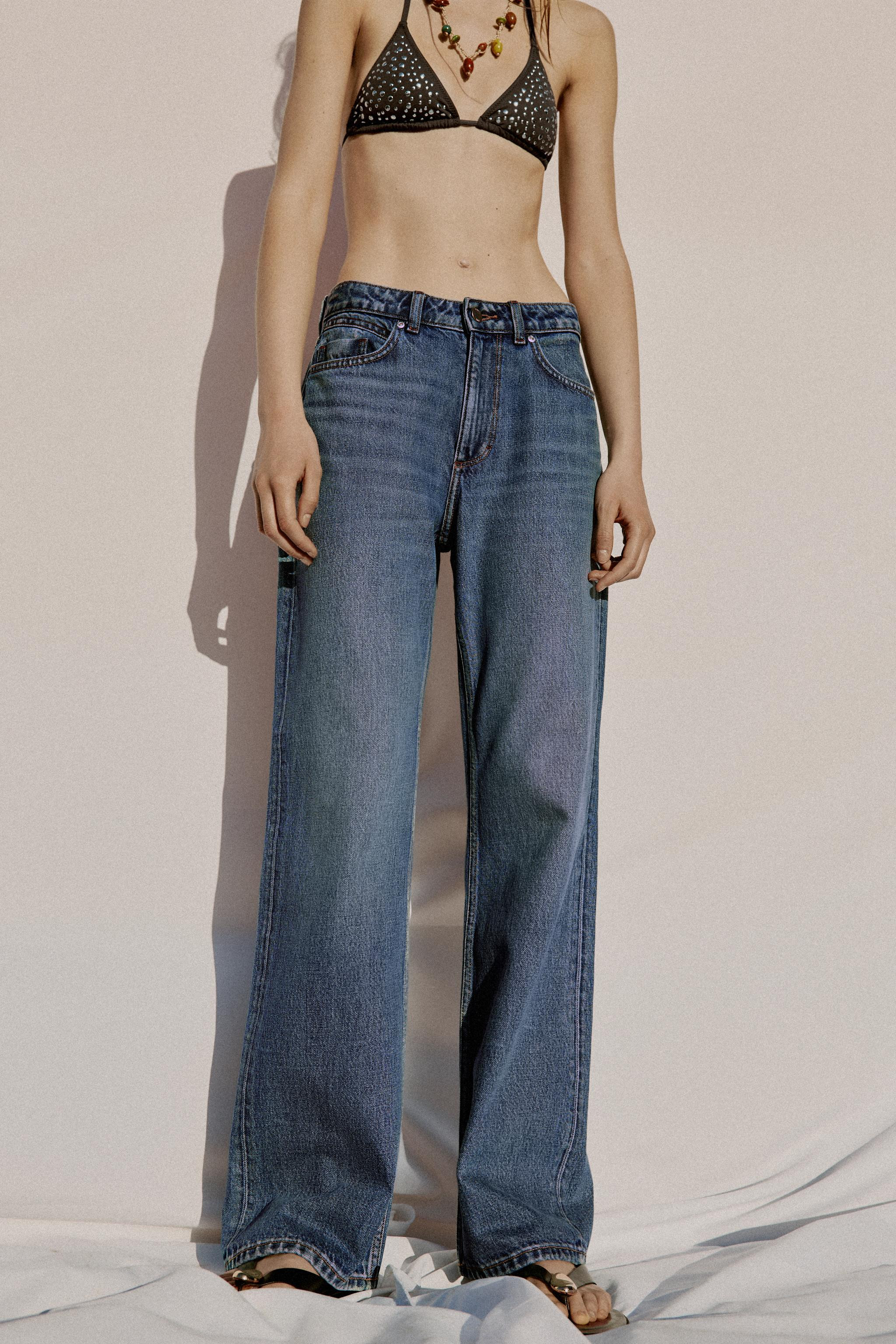 Z1975 HIGH WAIST STRAIGHT LONG LENGTH JEANS | Zara US