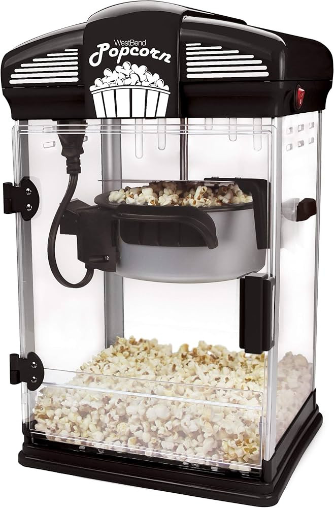West Bend Stir Crazy Movie Theater Popcorn Popper, Gourmet Popcorn Maker Machine with Nonstick Po... | Amazon (US)