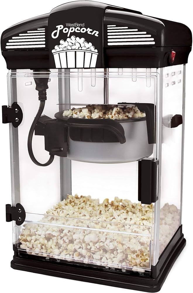West Bend Stir Crazy Movie Theater Popcorn Popper, Gourmet Popcorn Maker Machine with Nonstick Po... | Amazon (US)