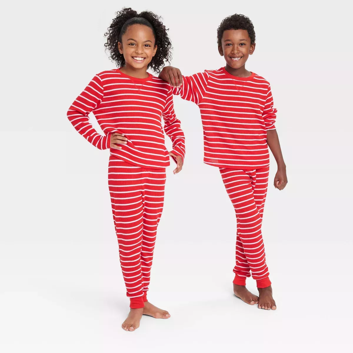 Kids striped online pjs