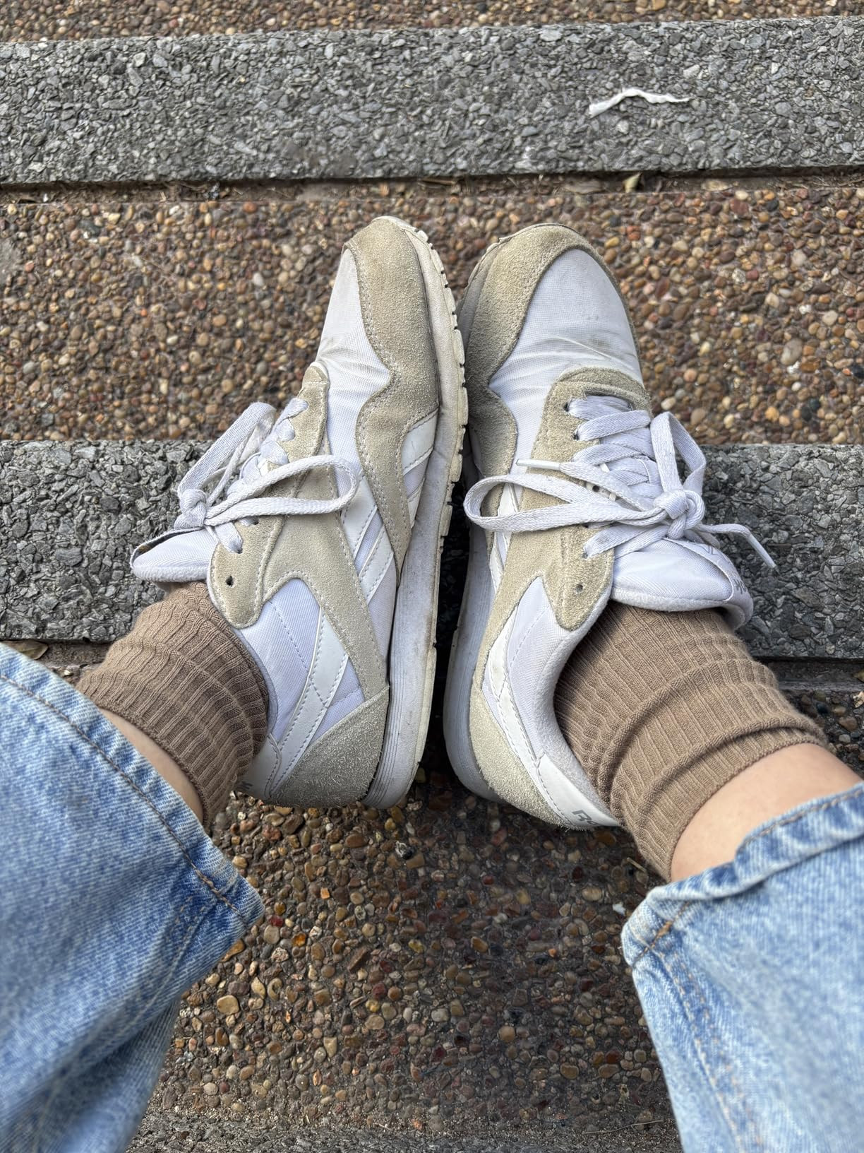 ACCFOD Womens Cute Crew Socks Casual Athletic Aesthetic Socks Neutral Cotton Socks for Women Gran... | Amazon (US)