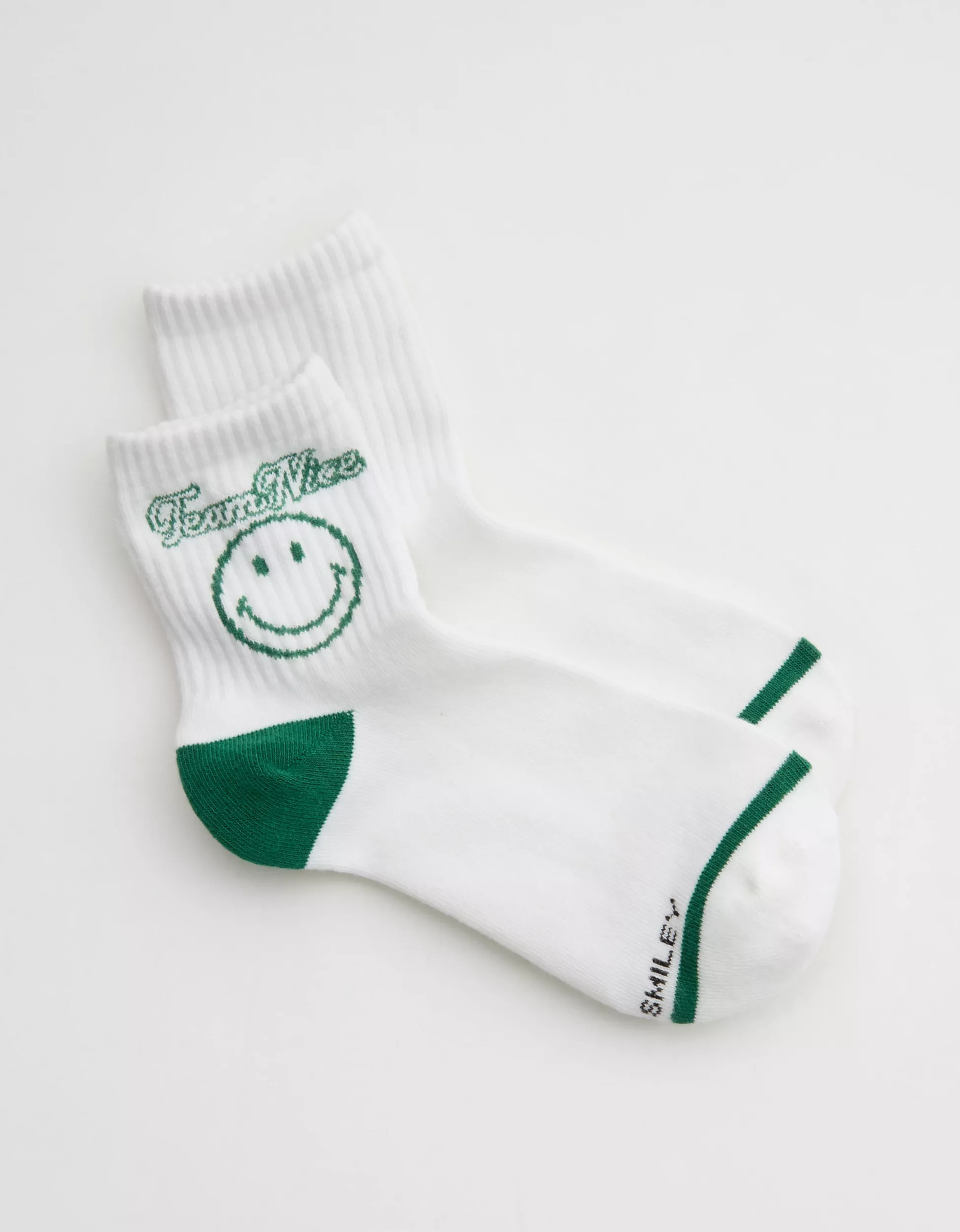 Aerie Smiley® Ribbed Cotton Bobby Socks | Aerie