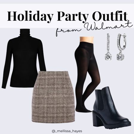 Holiday party outfit from Walmart! 

#LTKHoliday #LTKunder50 #LTKstyletip