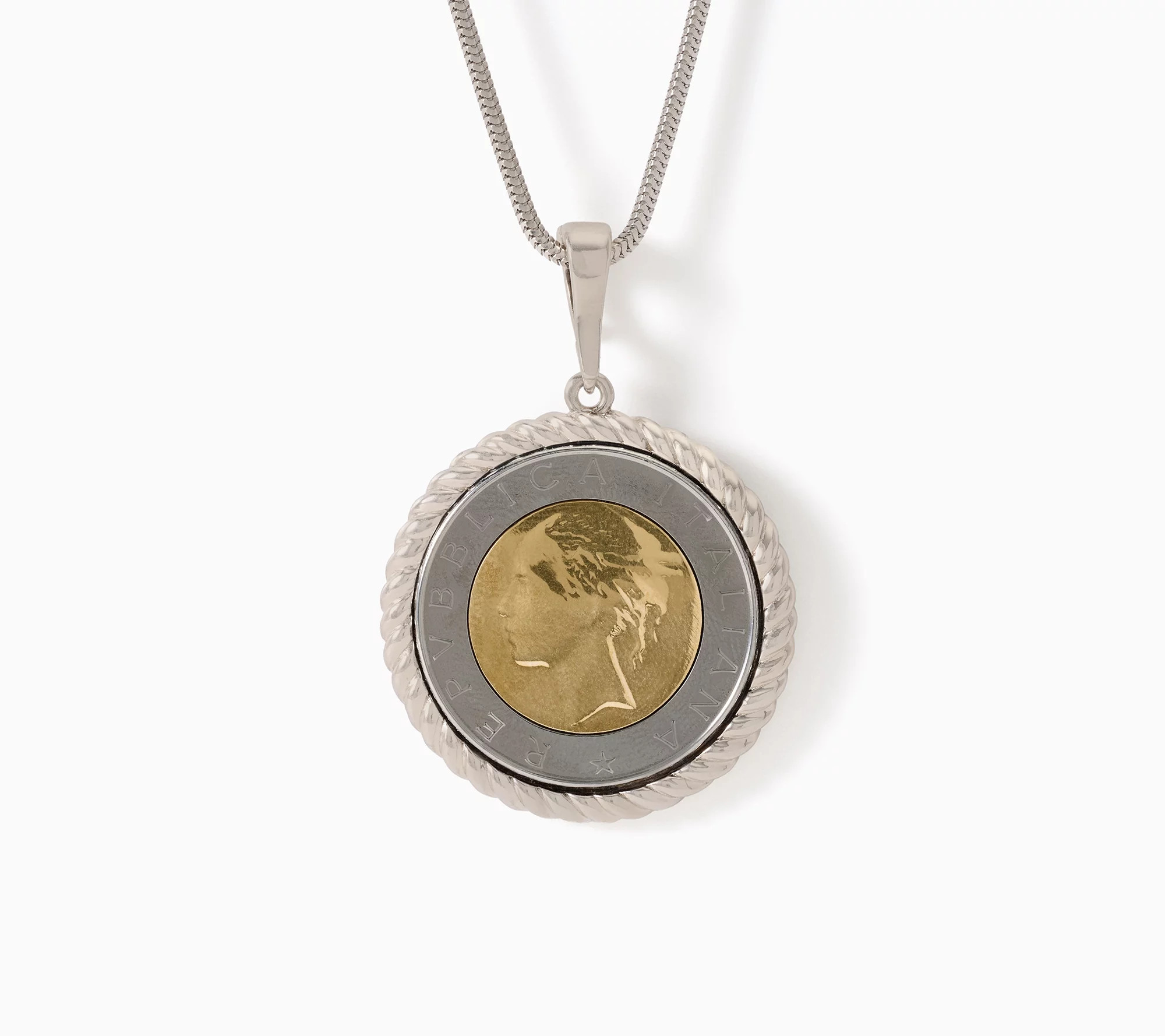 David Markstein Bronze 500 Lira Coin Necklace with Adjustable Chain | QVC