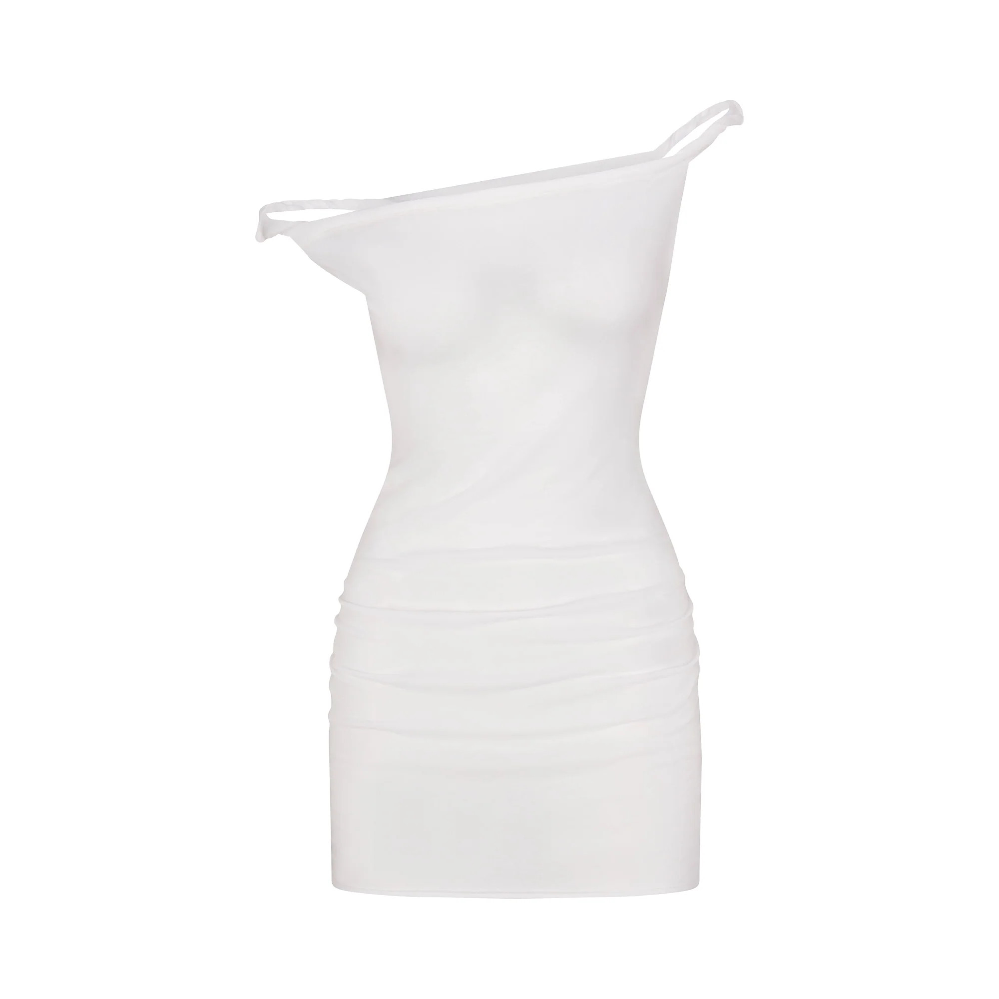 SWIM COVER-UPS COTTON OFF THE SHOULDER MINI DRESS | SNOW | SKIMS | SKIMS (US)