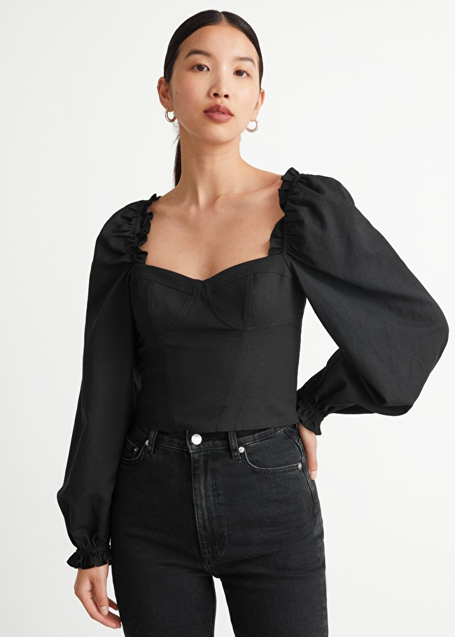 Puff Sleeve Corset Blouse | & Other Stories (EU + UK)