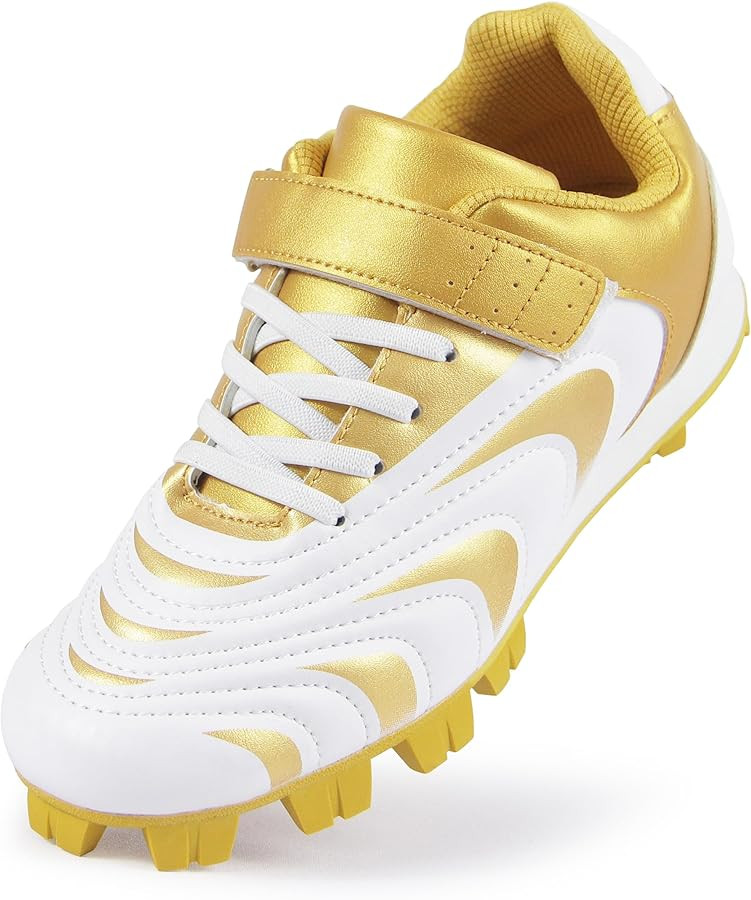 CAMVAVSR Unisex-Child Baseball Cleats Kids Softball Shoes for Boys Girls Rubber Molded Little Chi... | Amazon (US)
