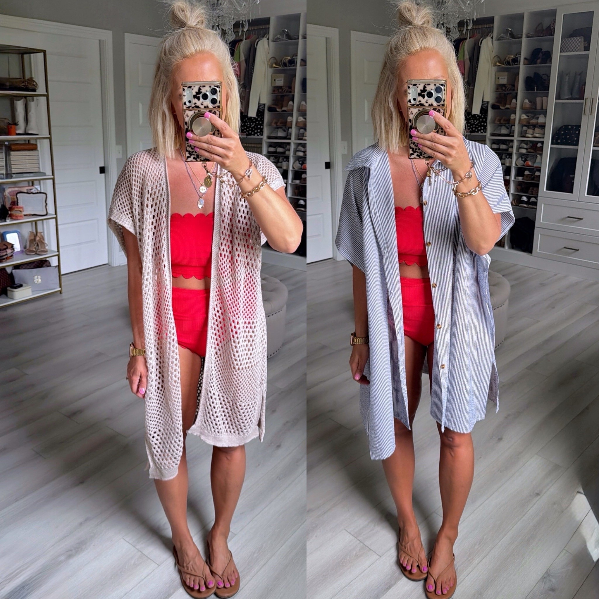 Swimsuit medium 
Coverups small Denim shorts

#LTKSwim #LTKTravel #LTKSeasonal